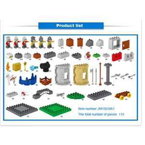 اسباب بازی لگو دوپلو قلعه رنگارنگ 115 قطعه مدل castles play and create 5262_اسباب بازی لگو